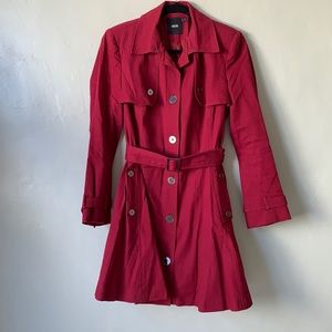 ASOS red trench coat